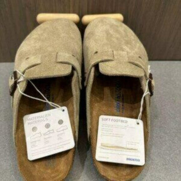 Birkenstock Boston Suede Taupe - Picture 6 of 6
